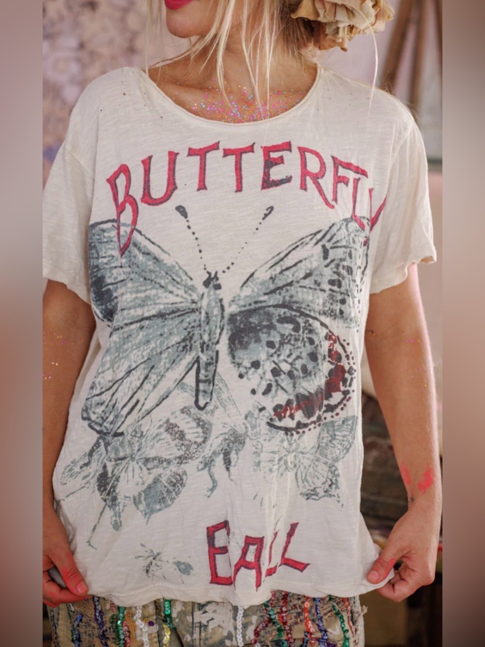 Magnolia Pearl Butterfly Ball Tee